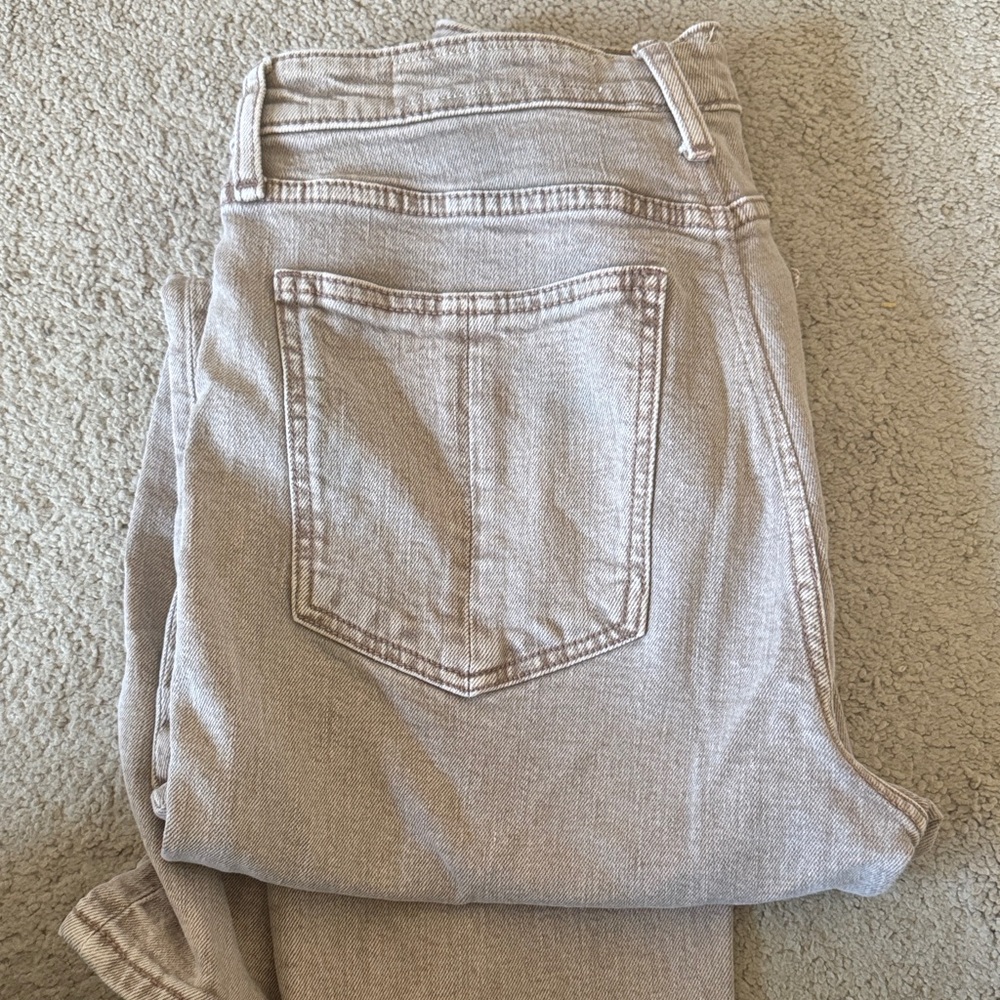 Rag & Bone Women's Beige Straight Leg Jeans